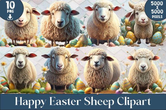 Download Happy Easter Sheep Clipart - Sheep clipart Collection