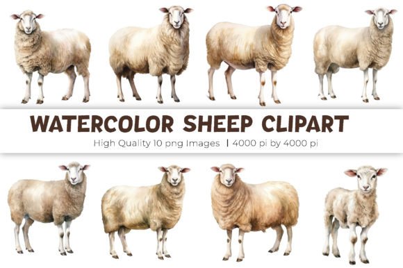 Download Watercolor Sheep Clipart - Sheep clipart Collection